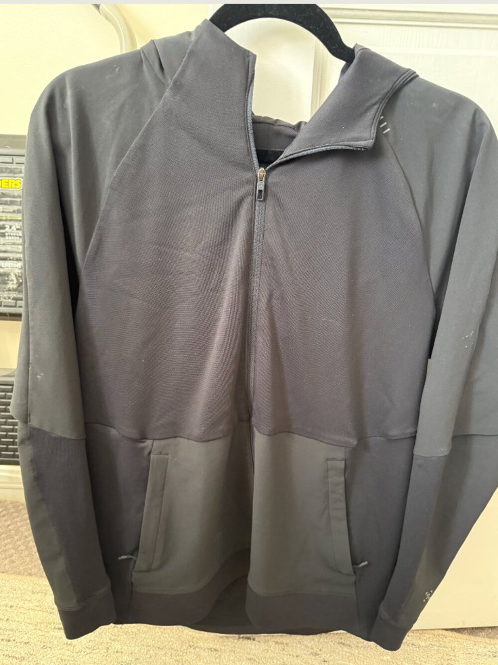 Mens Lululemon Black Full Zip Hooded Jacket